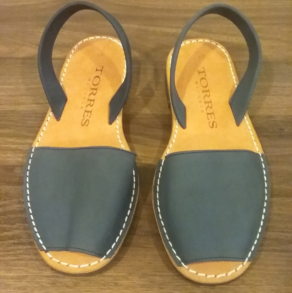 Navy Blue and Brown Torres Menorca Sandal.